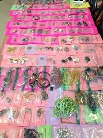 Tables Filled w/Jewelry.  There Are 7 Jewelry Tables.