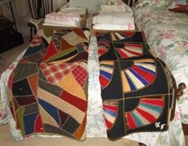 Antique hand made quilts, linens