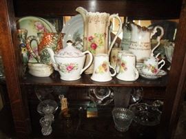 Collectible porcelain and glass