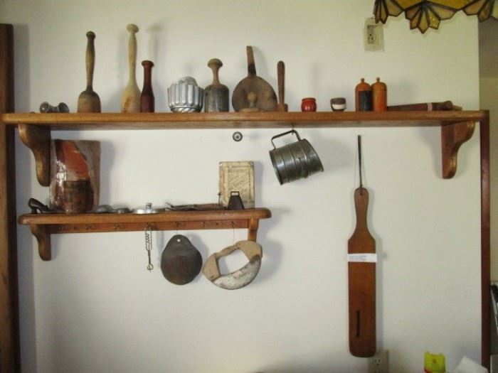 Antique kitchen collectibles