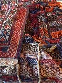 middle eastern hand made saddle blanket (for a camel) - collector's item