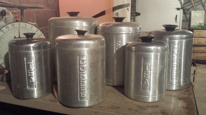 Aluminum canister set plus a couple of extras