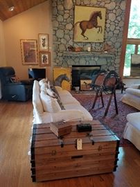 Beautiful pair of newer trunks.