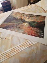 Ready to stretch and frame. Kent Gilmore. 