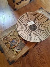 Pima basket and book.