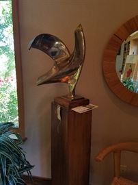 JD Olt sculpture. Large scale. Heavy. Stand and original information available. 