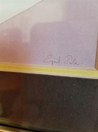 Eyvind Earle Serigraph detail. 