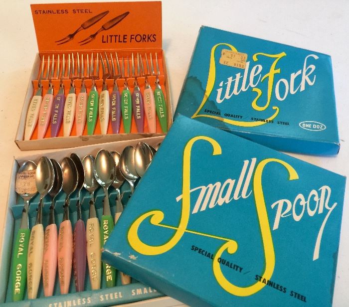 Kitschy souvenir spoons and forks