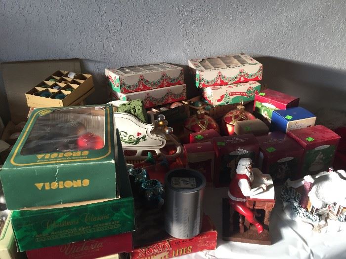 Christmas. What is an estate sale without Christmas decorations?