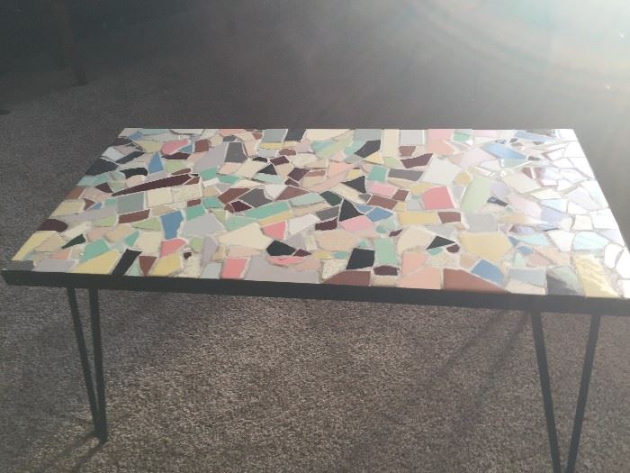 This retro table was hand-made . In basement  $65.00 Beautiful