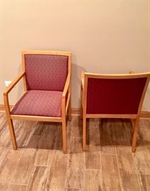 Two Red Bernhardt Chairs