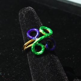 14 k and enamel