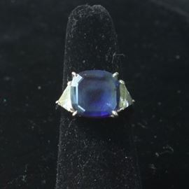 14 k diamonds and sapphire