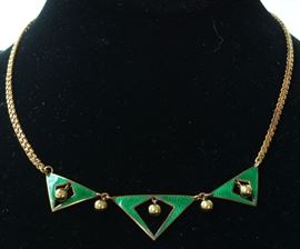 9k enamel necklace