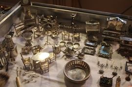 Eugene Kupjack Sterling Silver miniature furniture