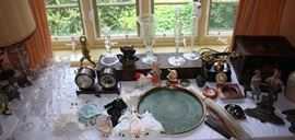 Chelsea clock/barometer, painted folk art box