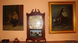 Original artwork, Seth Thomas clock
