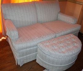 Like new loveseat and matching ottomon