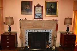 Antique Hessian soldier andirons