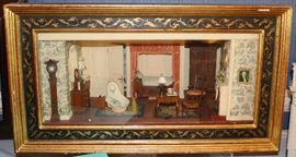 Eugene Kupjack custom made furnished room, signed