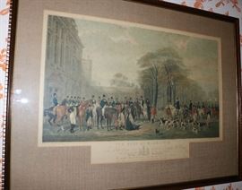 Hand colored engraving