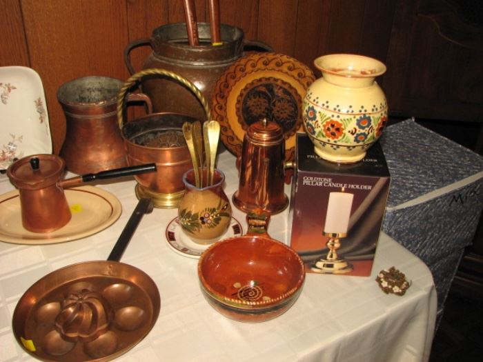 copper ware - poaching eggs