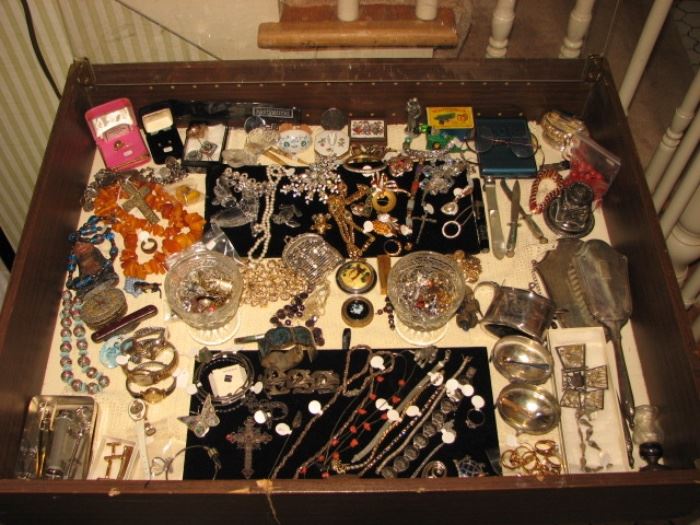 Jewelry, watches, knives, etc...