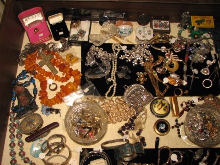 Jewelry including sterling, amber and more