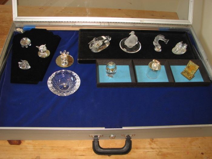 Swarovski, Baccarat, Lalique crystal