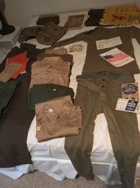 Military clothes & ephemera