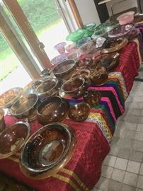 Large collection of Davidson Glass