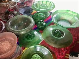 Lots of Flower Frogs & vases