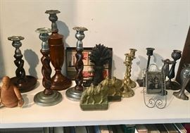 Antique candlesticks