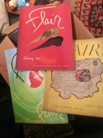 Collection of c.1950's FLAIR magazines