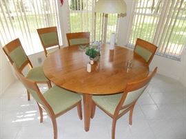 LARGE TABLE AND CHAIRS