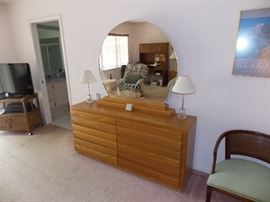 BEDROOM DRESSER AND MIRROR