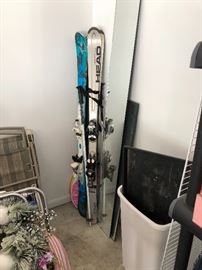 Two sets of skis