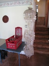 Hawaiian shell lamp