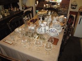 LOTS of glass sets, wine stemware and more