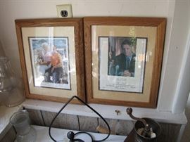 Signed Presidential photos