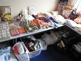 Sewing sewing and more sewing!! TONS of fabric, accessories, machines, embroidery, tools and more.