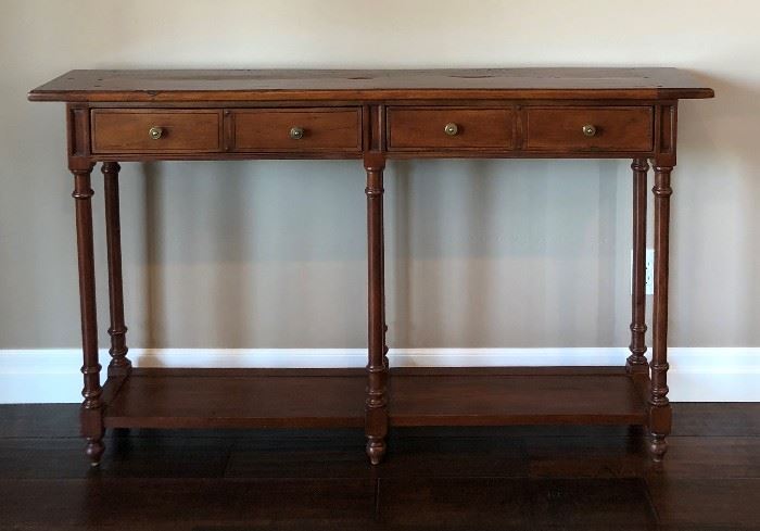 Arhaus "Palencia" Console Table 
(Top is a natural plank of wood) Beautiful! 