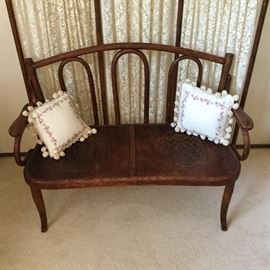 Child’s bentwood bench, wowzer fun