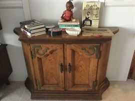 Lovely console cabinet, sweet vintage doll