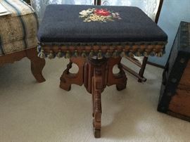 Victorian footstool with style and panache 