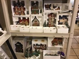 Dept. Department 56 Dickens Village, and I thinks it is ALL here! Pristine in boxes all numbered even the lids, easier to put away again, ywhat a glorious display to have all together! We are keeping it all together for the first half hour hoping for a buyer to take it all, then and only then will accept individual sales. 