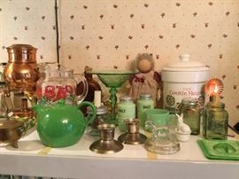 Kitchen green glass fun and more