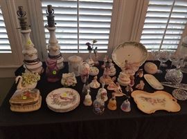 COLLECTIBLES, PLATES, LAMPS, CRYSTAL, BELL COLLECTION, BALLERINA COLLECTION.