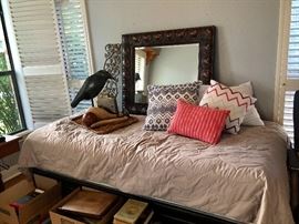 Adjustable vibrating twin bed