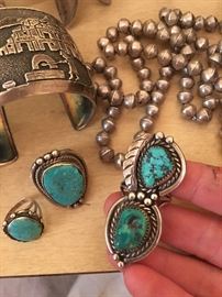 Vintage Old Pawn and Signed Native American Jewelry